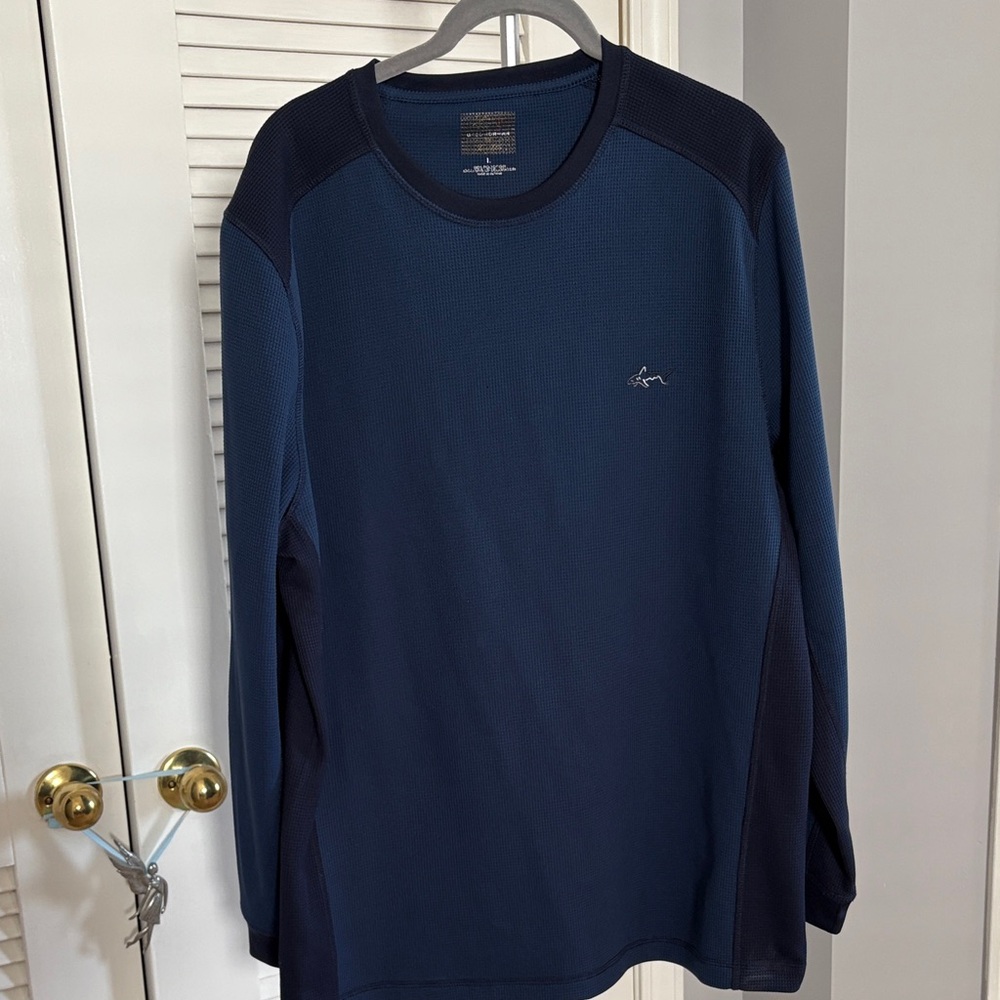 Greg Norman Collection Men's Blue Long Sleeve Tee